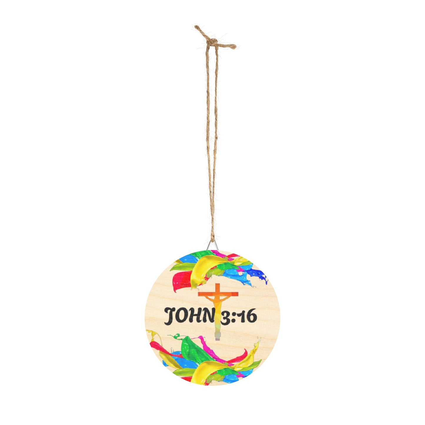 JOHN 3:16 Colorful Wood Signs