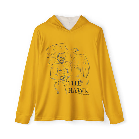 THE HAWK Men's Sports Warmup Hoodie (AOP) Gold