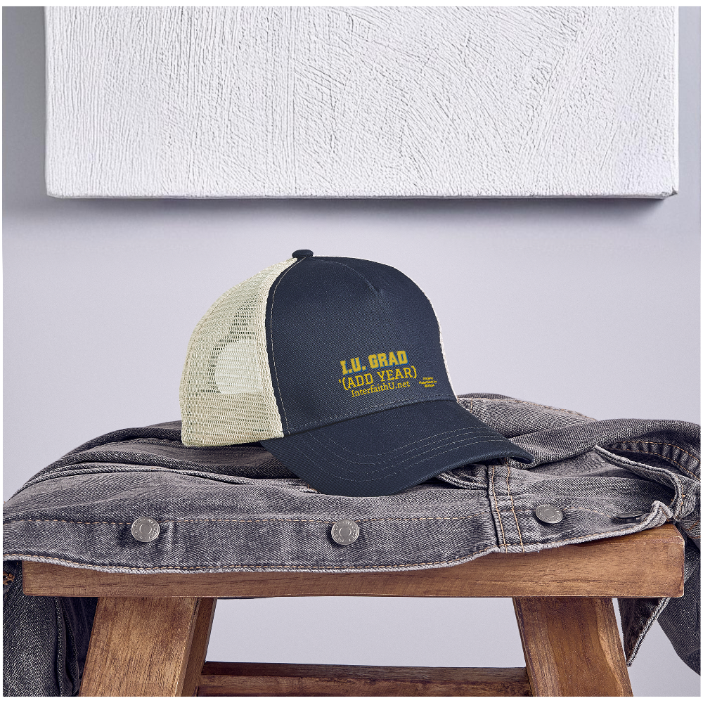 Interfaith University Eco Trucker Cap - pacific/oyster