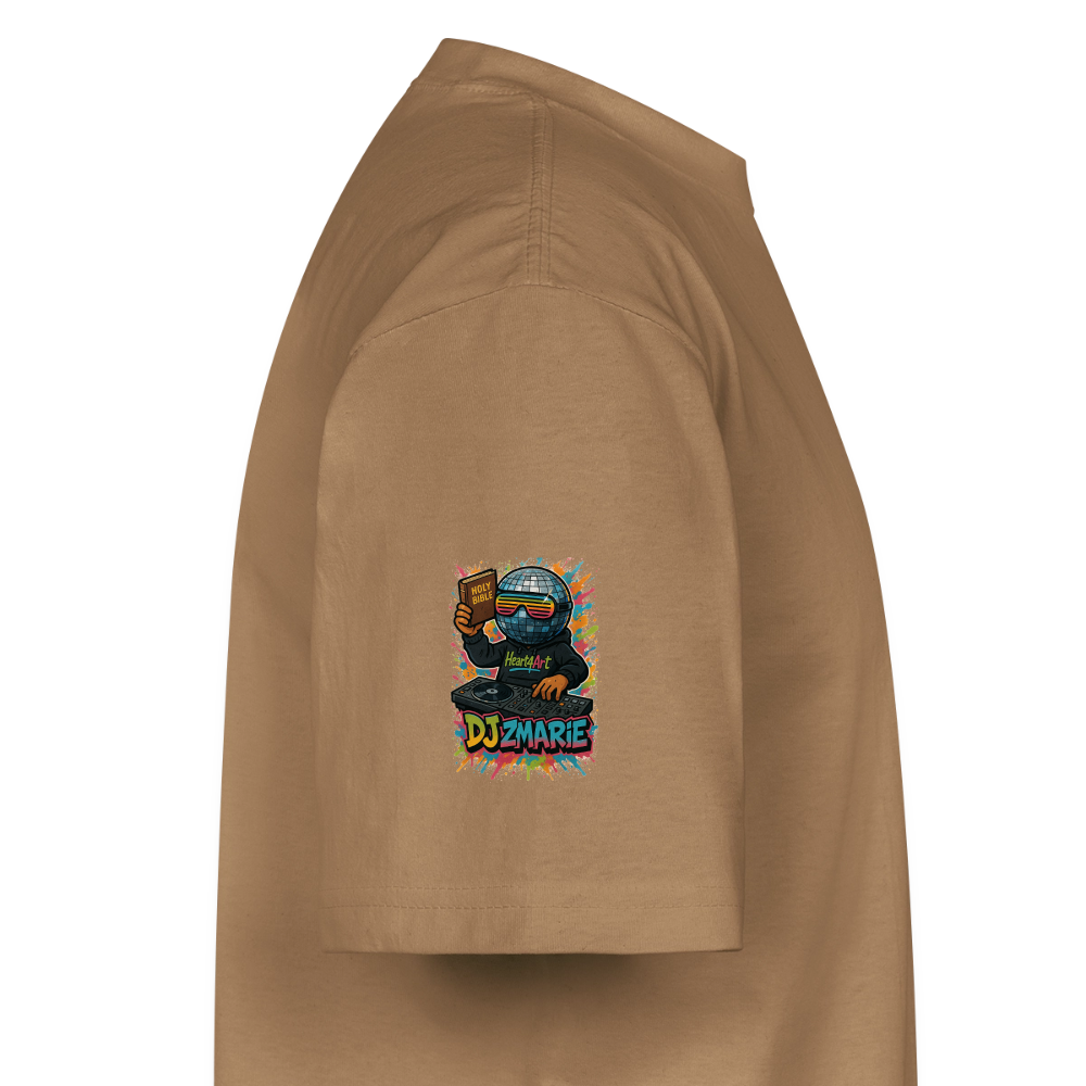 DJ ZMARIE "THE DANCING DJ" Unisex Oversized Heavyweight T-Shirt - khaki