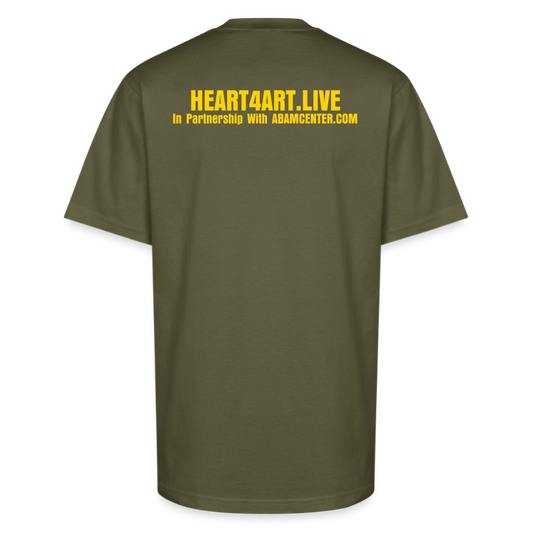 Vegetation Interpretation Unisex Oversized Heavyweight T-Shirt - classic olive