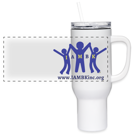 IAMBK 40 oz Travel Tumbler - white