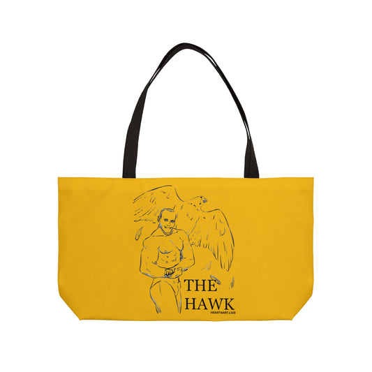 THE HAWK Weekender Tote Bag (Gold)