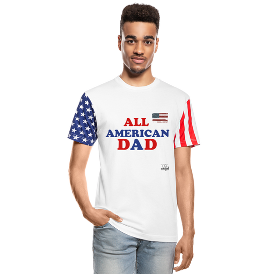 ALL AMERICAN DAD-FATHERS DAY T-SHIRT - white