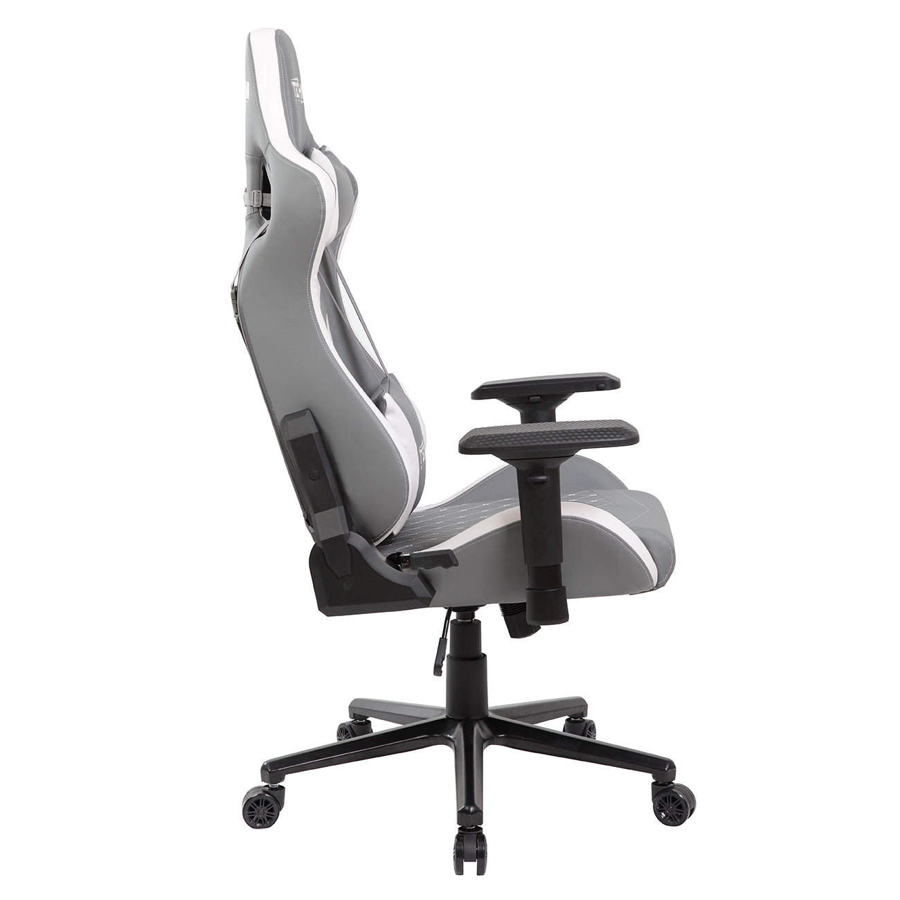 Techni Sport TS-83 Ergonomic High Back Racer Style PC Gaming Chair, Grey/White