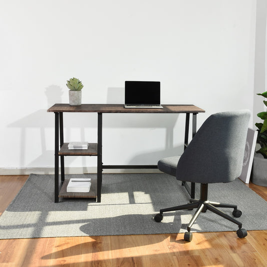 Wooden Desk with 2 Storage Racks