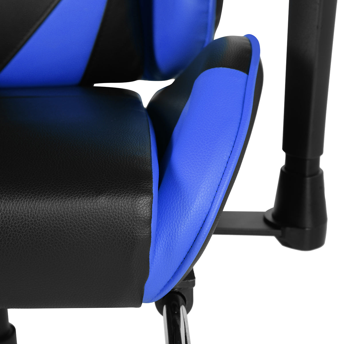 Gaming Chair with Swivel & Lumbar Support, Blue & Black