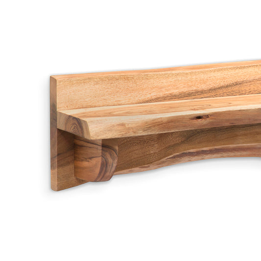 Alpine Natural Live Edge Wood 48& Mantel Shelf