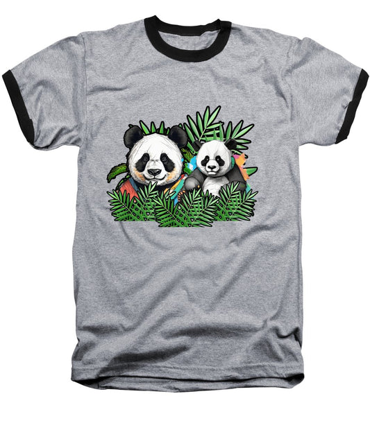 Colorful Panda - Baseball T-Shirt