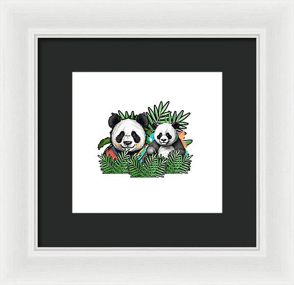 Colorful Panda - Framed Print