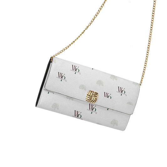 Wood Prosper Chain Type Flap Shoulder Bag
