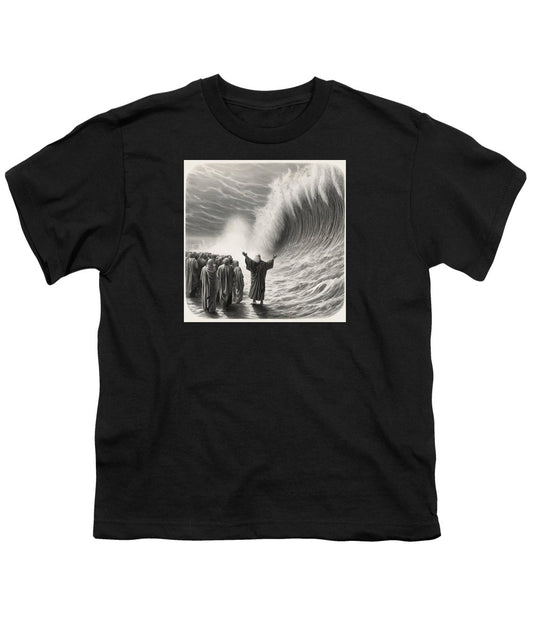 Moses Parting The Red Sea - Youth T-Shirt