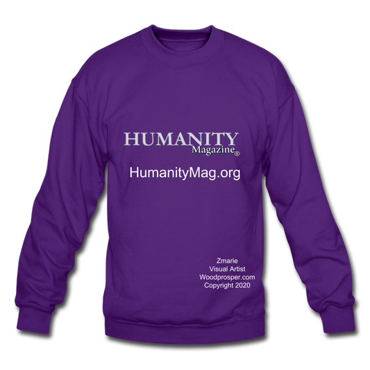 Unisex Humanity Project Crewneck Sweatshirt - purple