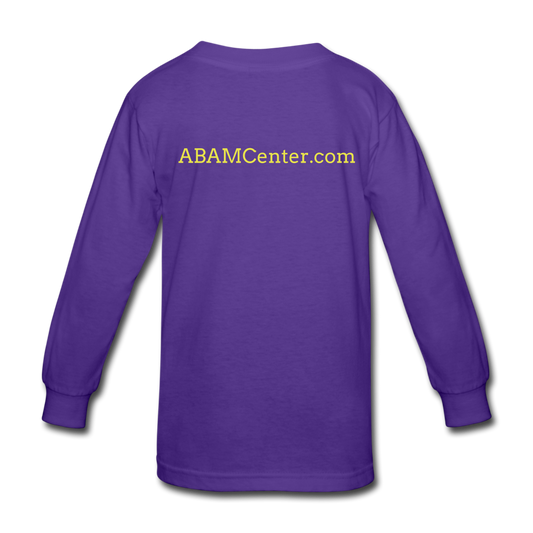 ABAM Center Kids' Long Sleeve T-Shirt - dark purple