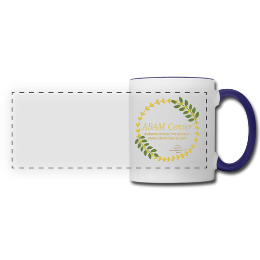ABAM Center Panoramic Mug - white/cobalt blue