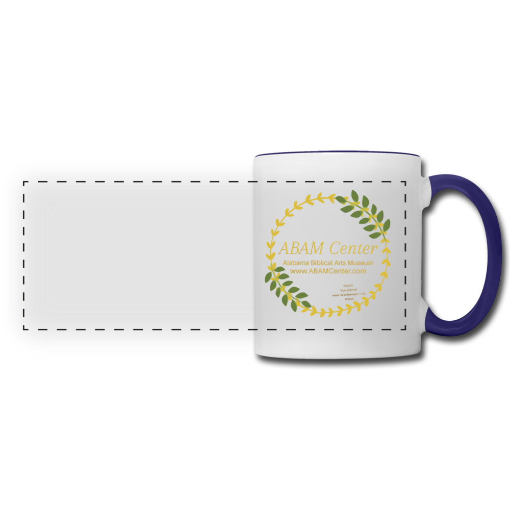 ABAM Center Panoramic Mug - white/cobalt blue