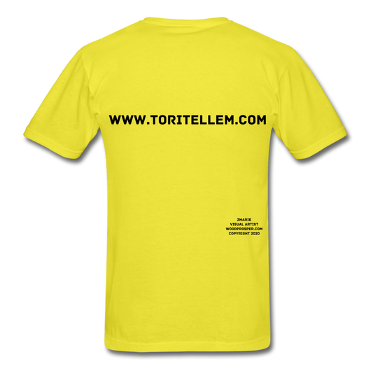 Tori Tellem Rose Unisex Tshirt - yellow