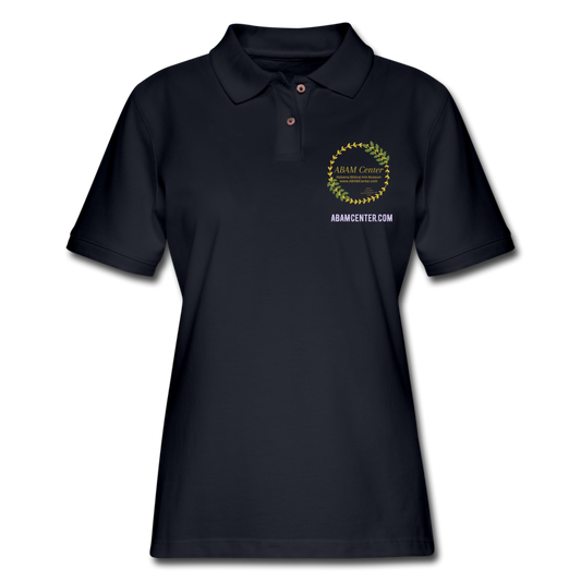 ABAM Women's Pique Polo Shirt - midnight navy