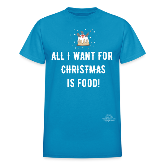 ALL I WANT Adult T-Shirt - turquoise