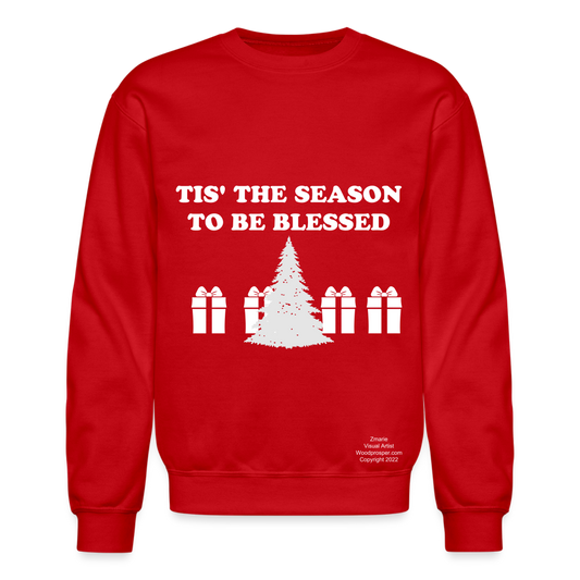 TIS' THE SEASON Crewneck Sweatshirt - red