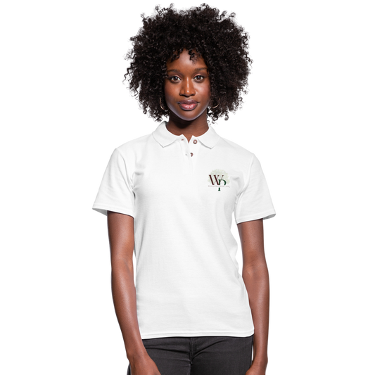 Wood Prosper Women's Pique Polo Shirt - white
