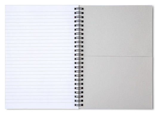 Human Face Sketch - Spiral Notebook