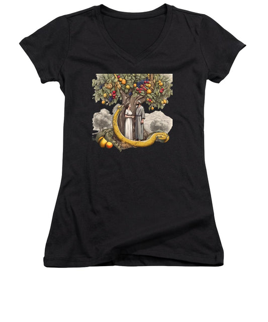 The Fall of Man Interpretation - Women's V-Neck