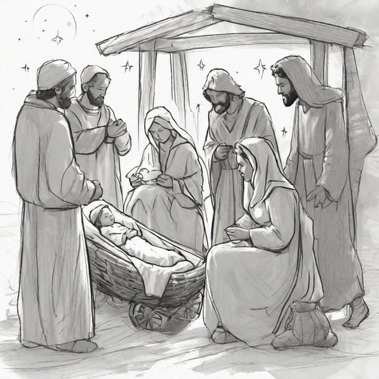 How To Draw: The Nativity Scene