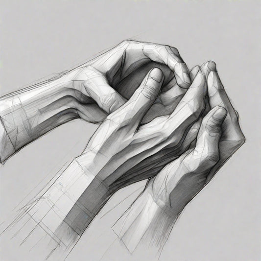 Sketched Hands Reference Image/ Heart4Art