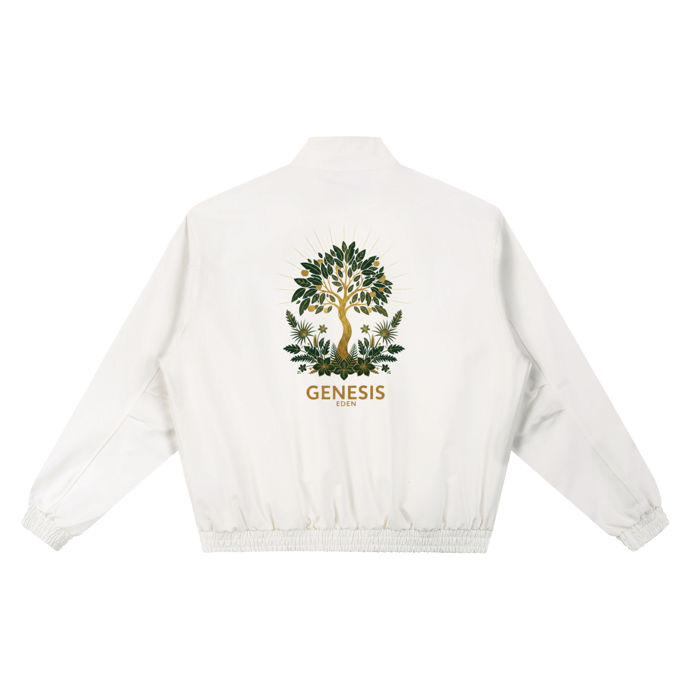 THE GENESIS COLLECTION: THE GARDEN Unisex Stand Collar Bomber Jacket