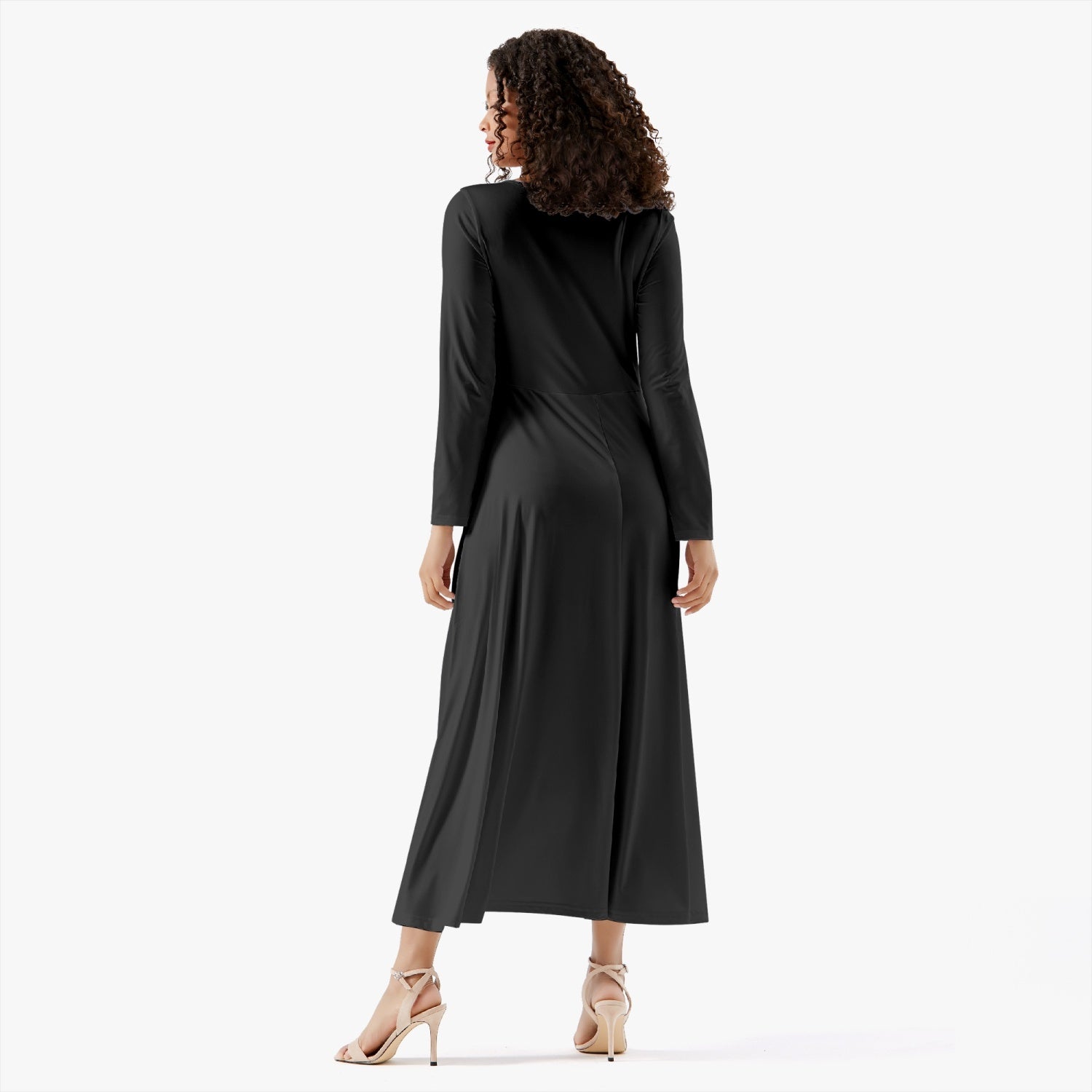Solae Women's Long-Sleeve One-piece Dress (Black)