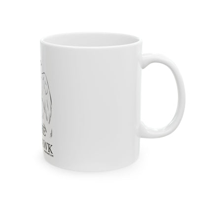 THE HAWK Ceramic Mug, (11oz, 15oz)