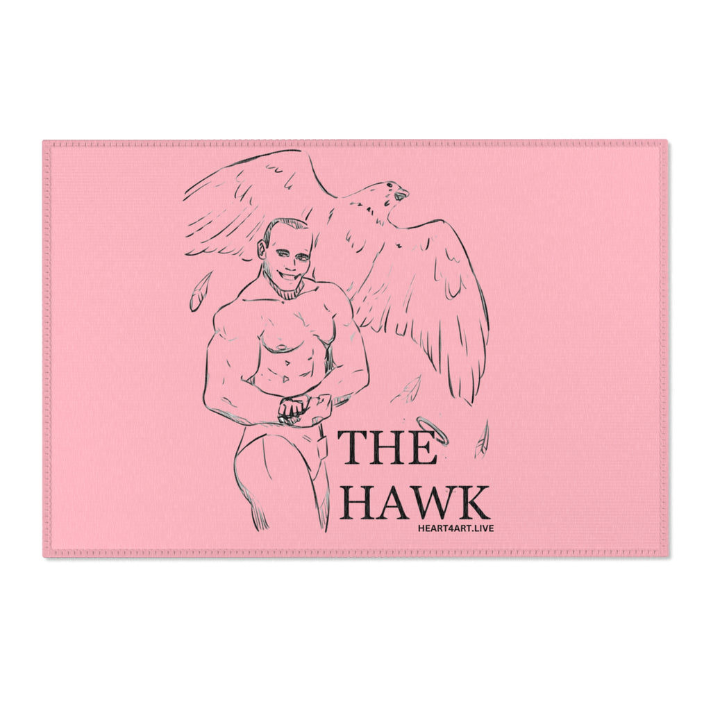 THE HAWK Area Rugs (Light Pink)
