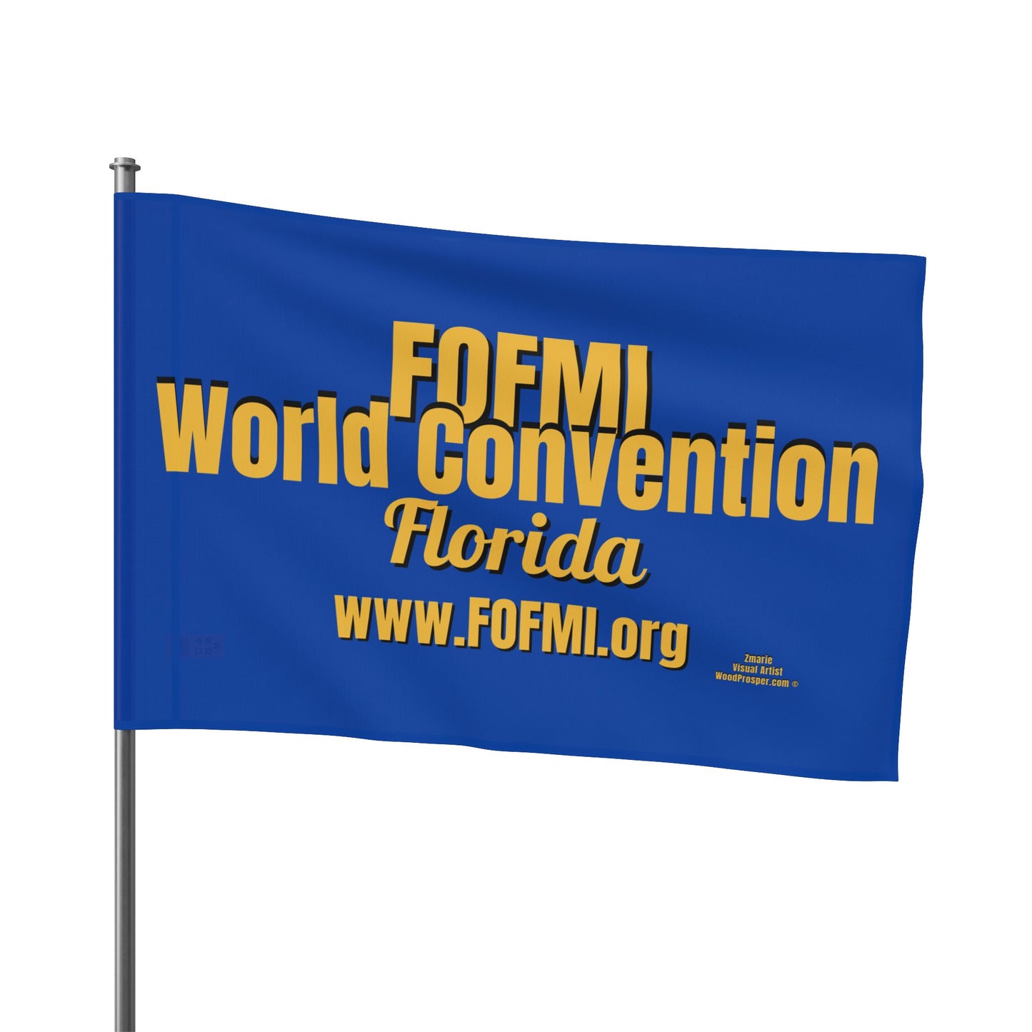 FOFMI WORLD CONVENTION Blue Flag