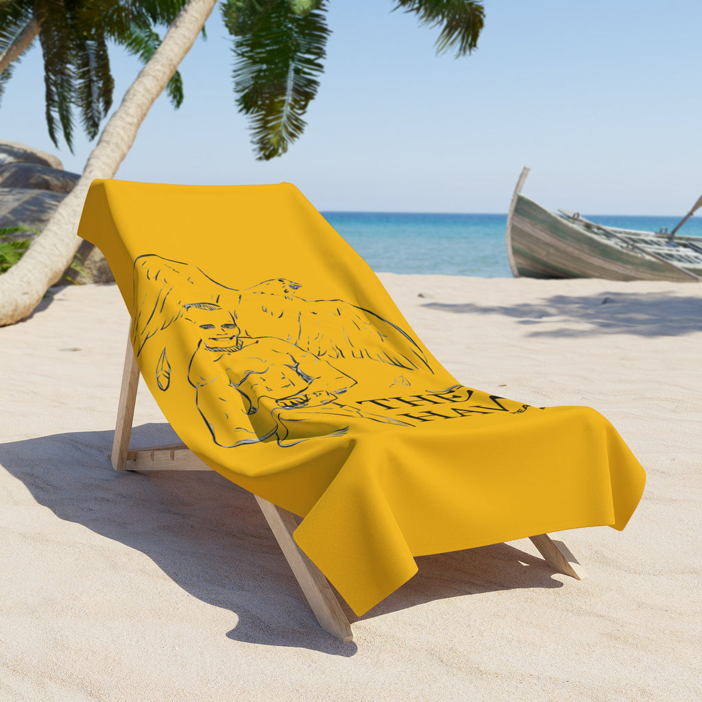 THE HAWK Beach Towel (Gold)