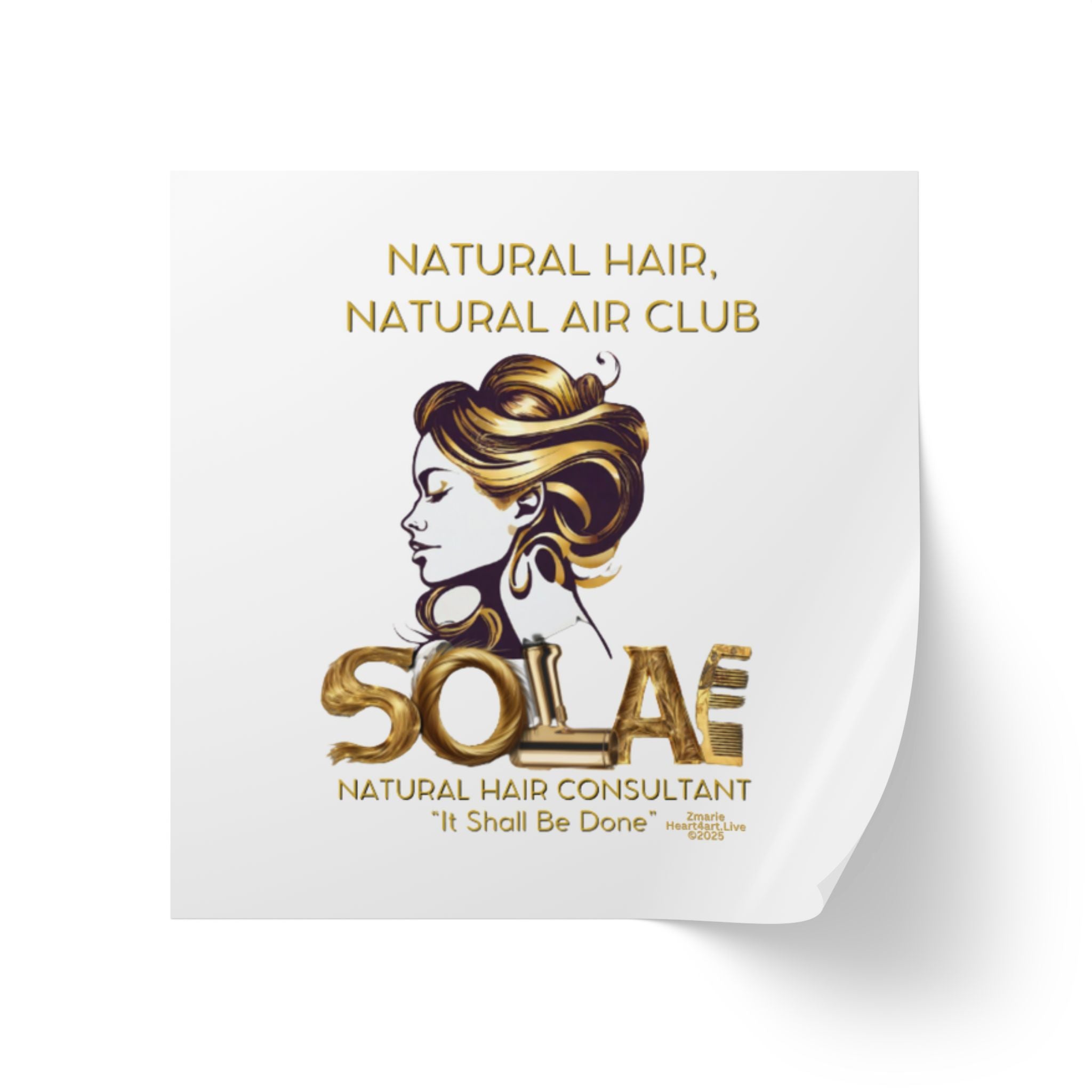 Solae Square Sticker Label Rolls