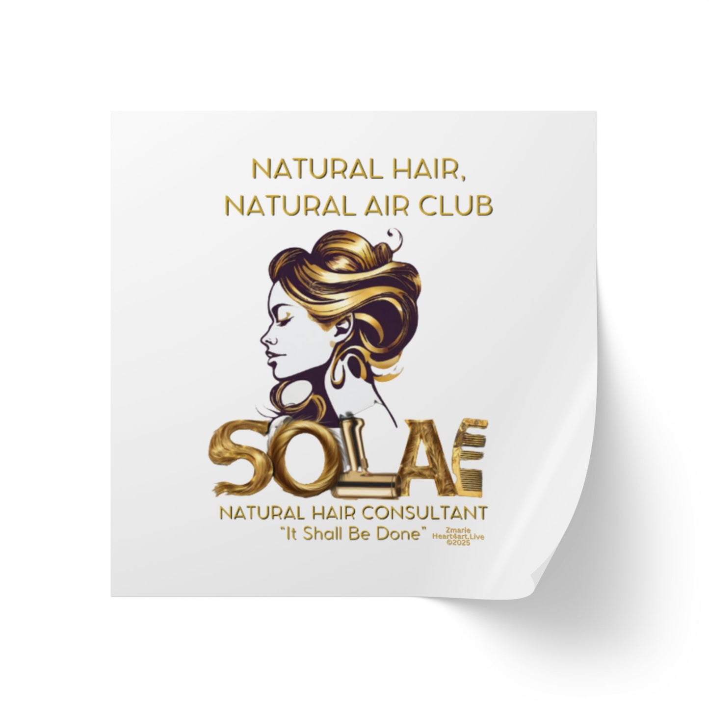 Solae Square Sticker Label Rolls