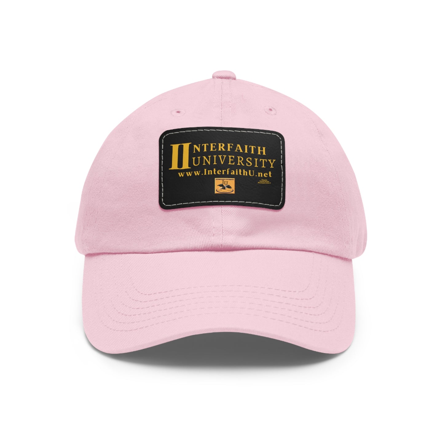 Interfaith University Hat with Leather Patch (Rectangle)