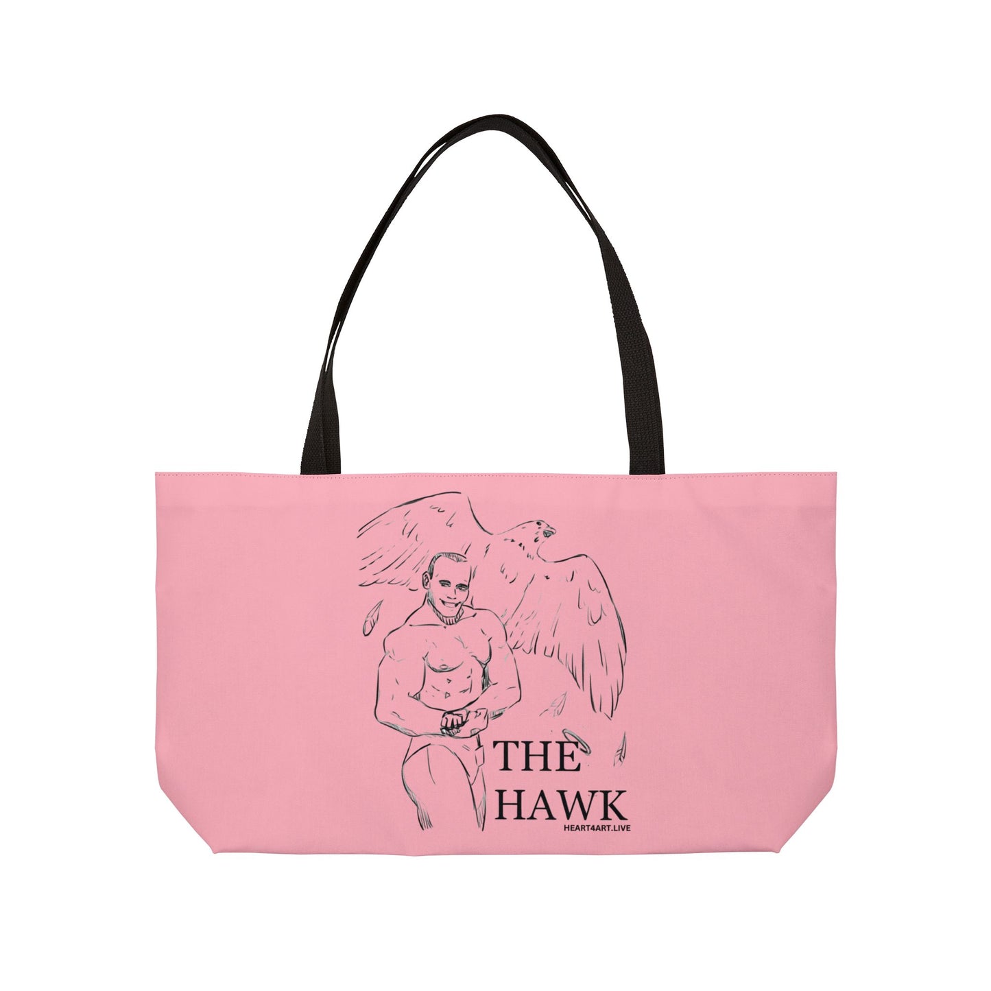 THE HAWK Weekender Tote Bag (Light Pink)