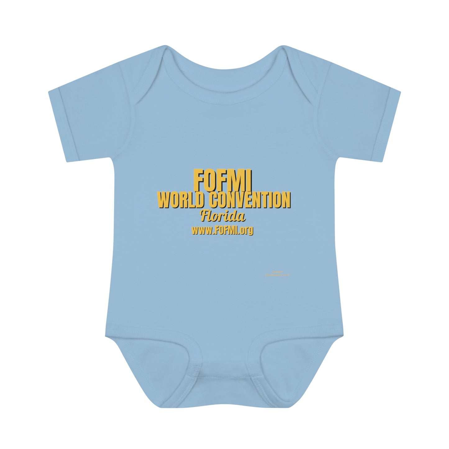 FOFMI WORLD CONVENTION Infant Baby Rib Bodysuit