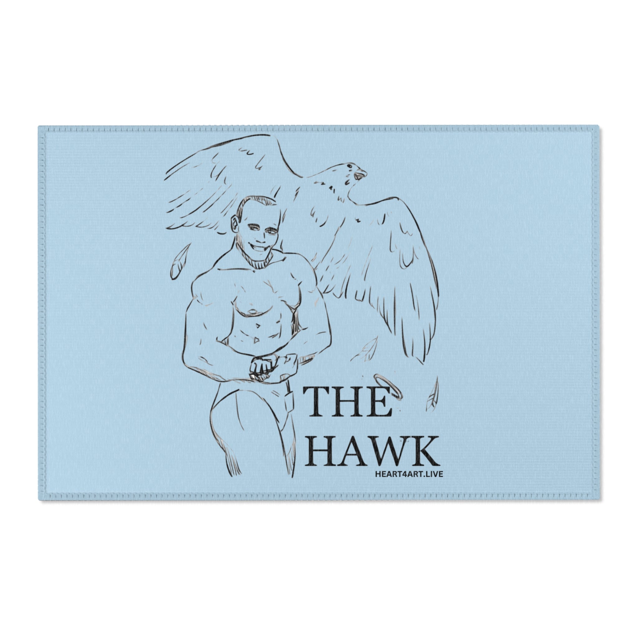 THE HAWK Area Rugs (Light Blue)