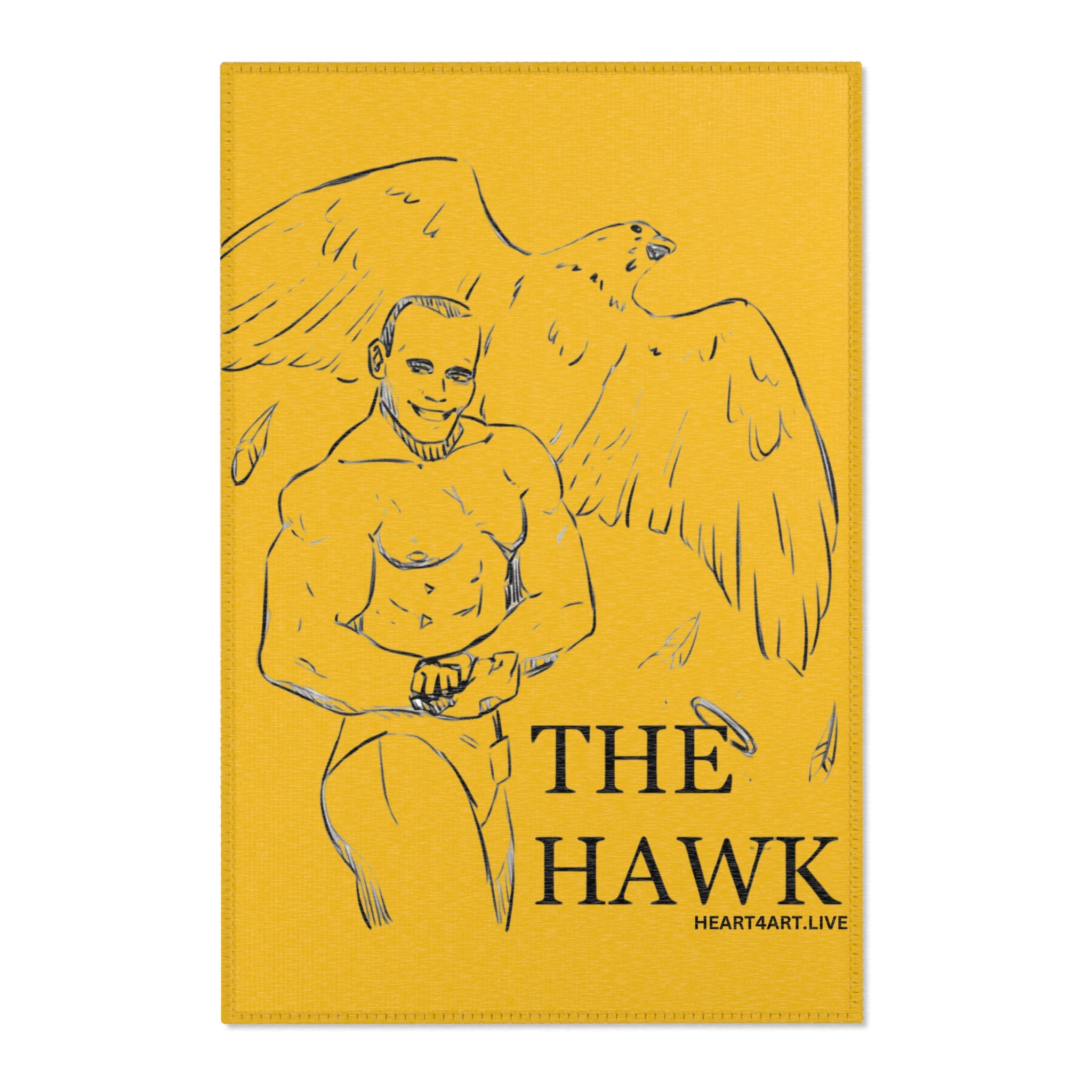 THE HAWK Area Rugs (GOLD)