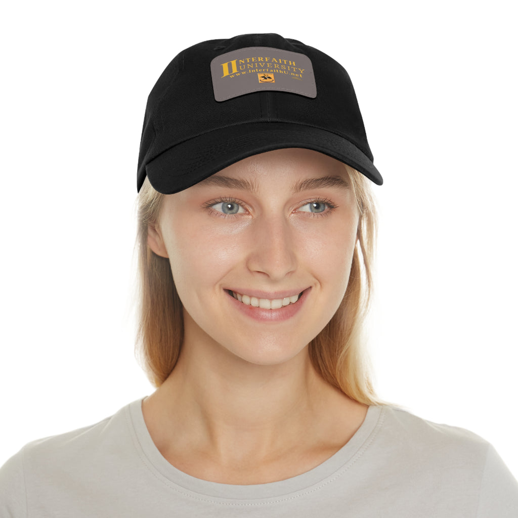 Interfaith University Hat with Leather Patch (Rectangle)