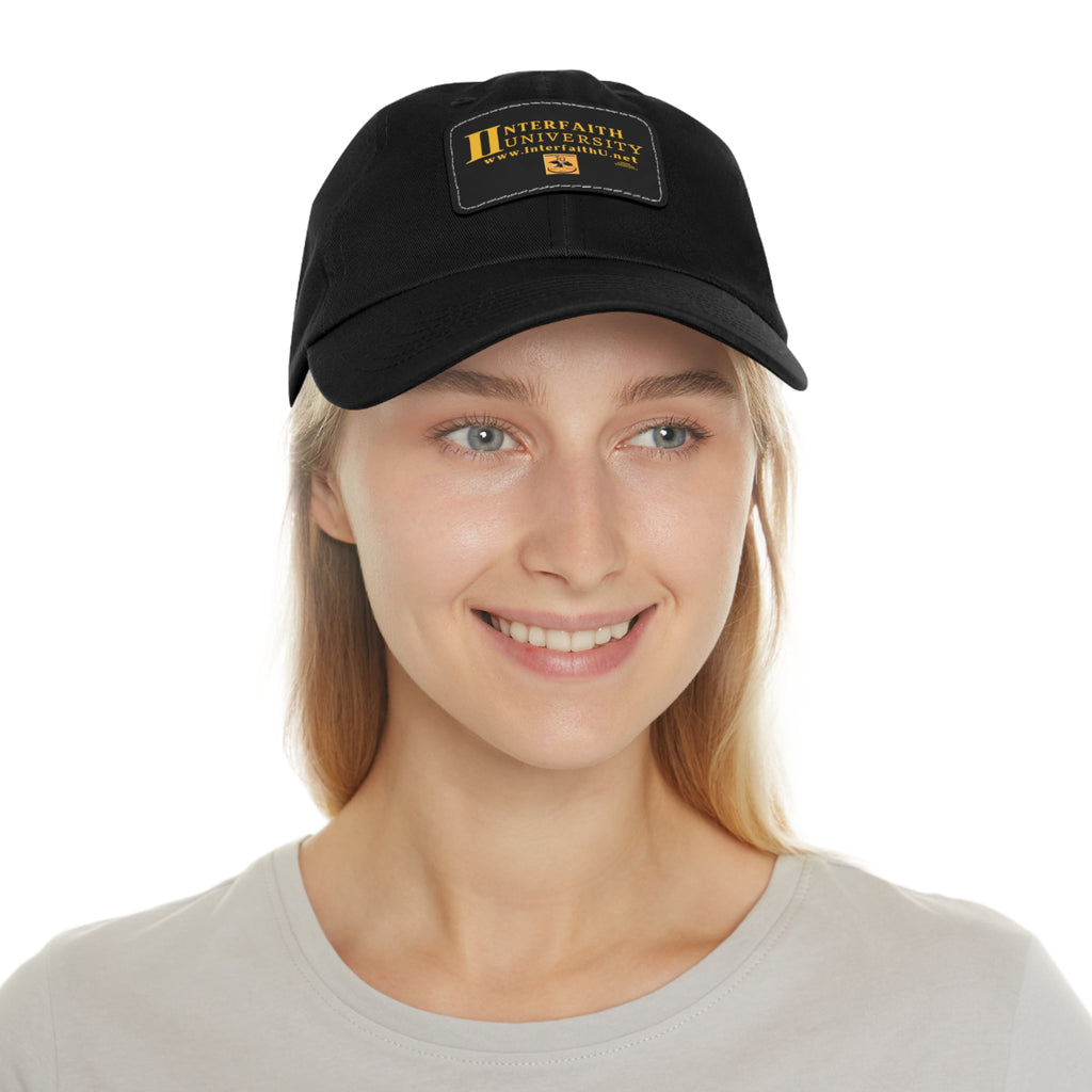 Interfaith University Hat with Leather Patch (Rectangle)