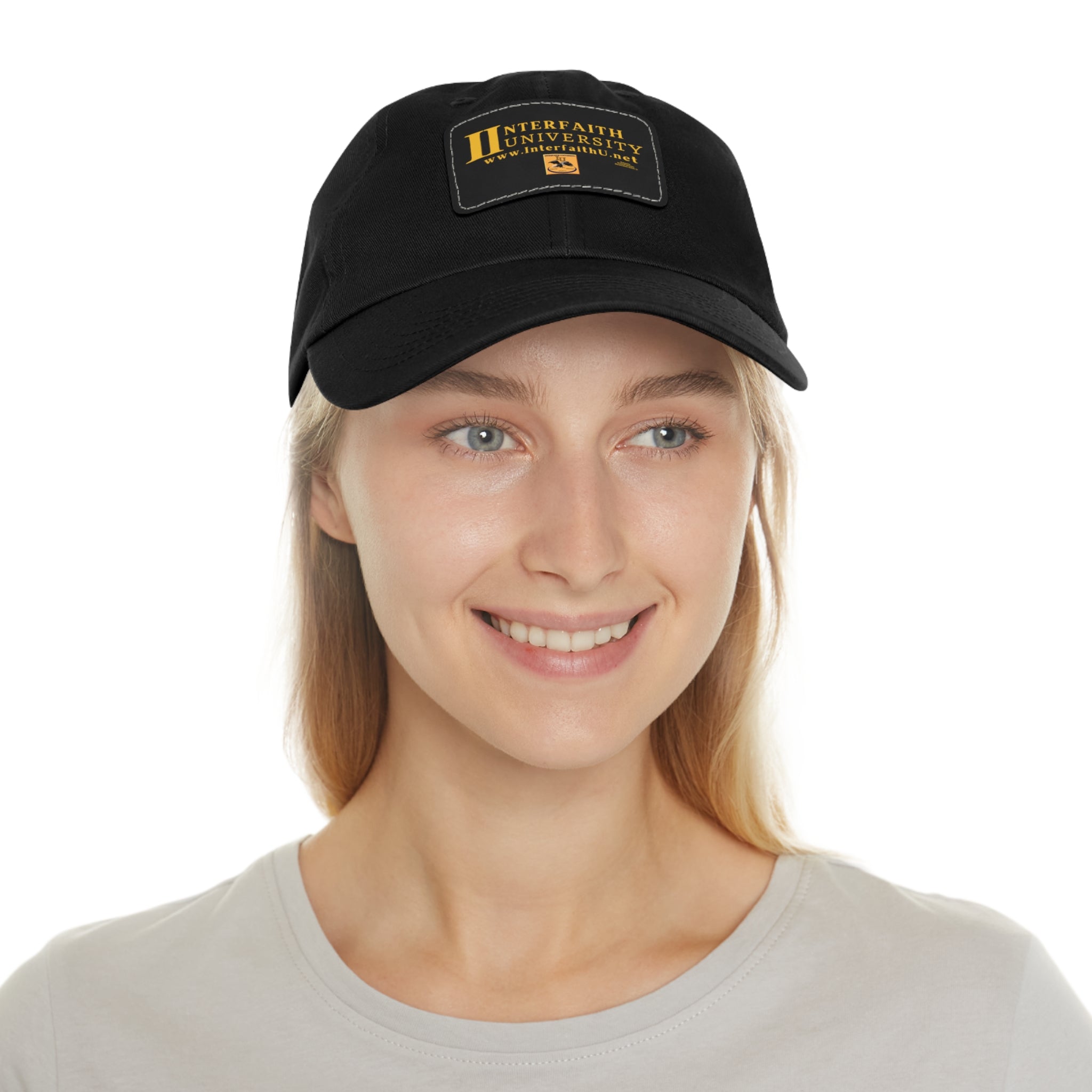 Interfaith University Hat with Leather Patch (Rectangle)