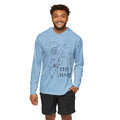 THE HAWK Men's Sports Warmup Hoodie (AOP) Light Blue