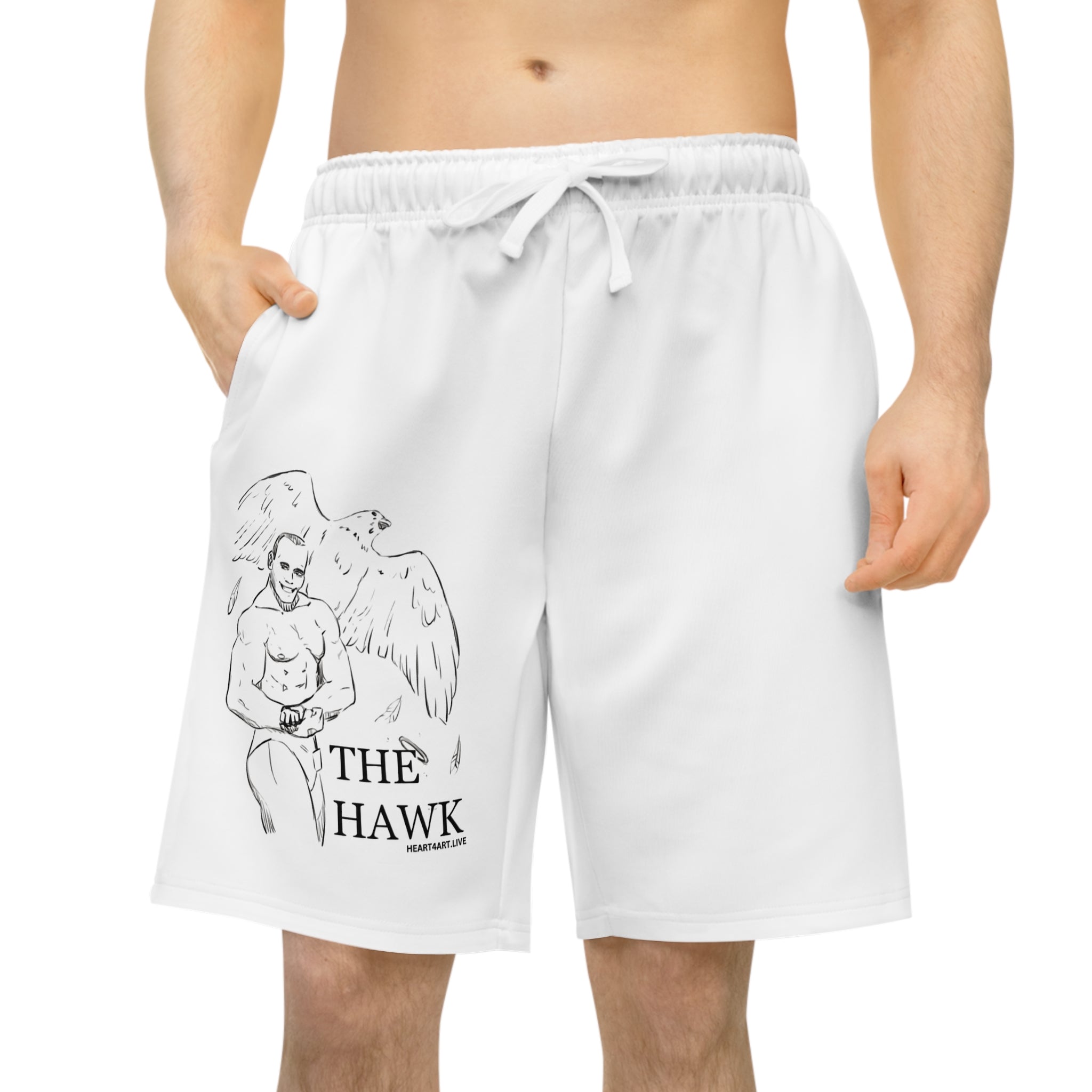 THE HAWK Athletic Long Shorts (AOP)