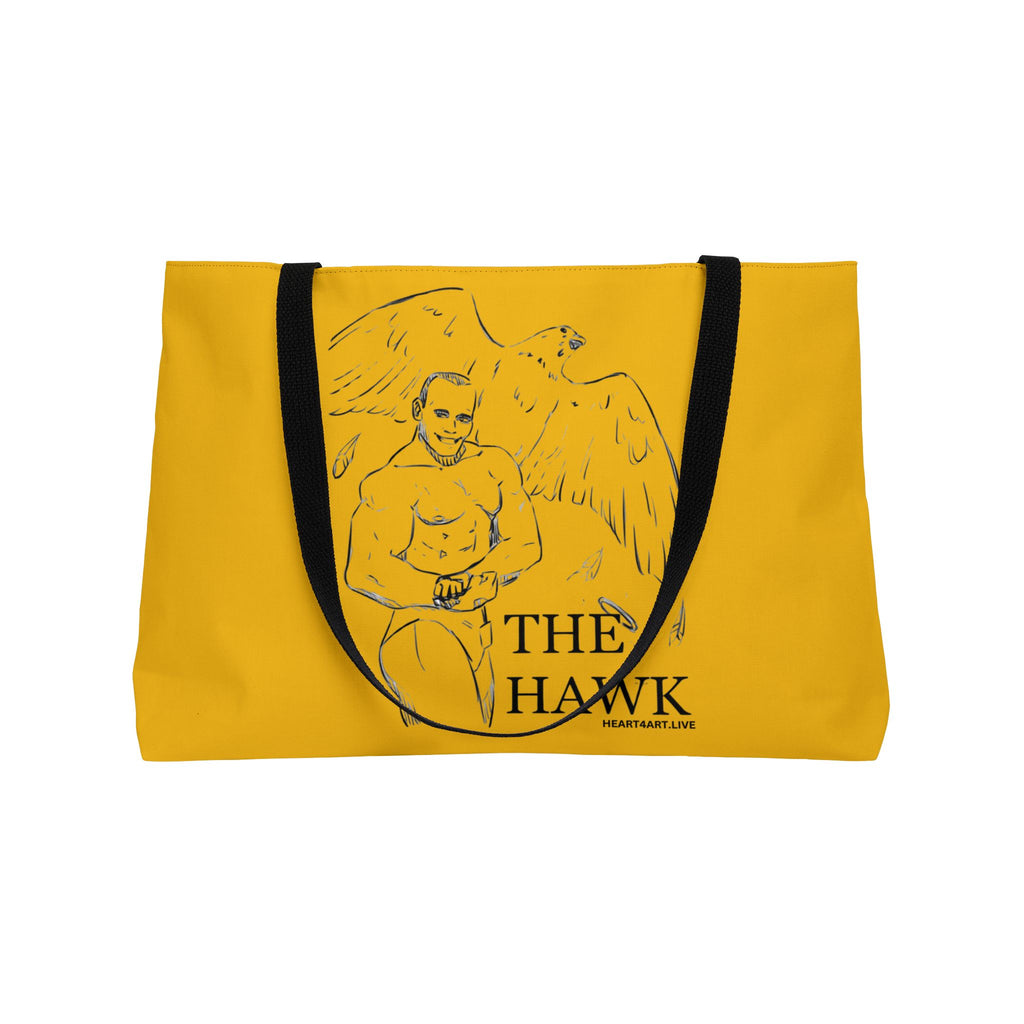 THE HAWK Weekender Tote Bag (Gold)
