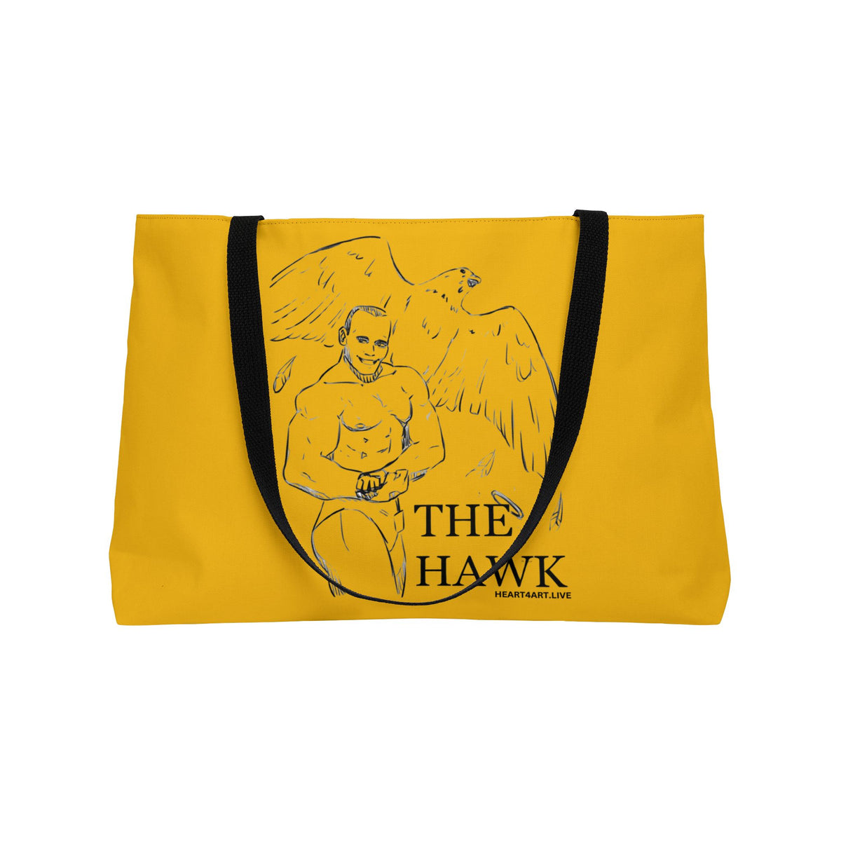 THE HAWK Weekender Tote Bag (Gold)