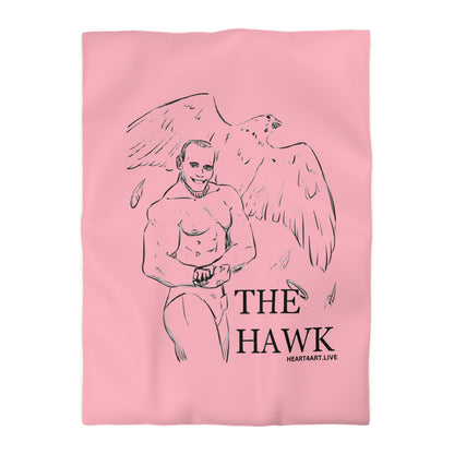 THE HAWK Microfiber Duvet Cover (Light Pink)